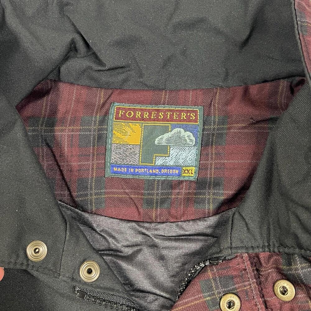 Vintage Forrester’s Gore Tex Plaid Windbreaker Jacket Breathable Back Men’s XXL - Picture 4 of 15